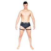 Men's Zeus Garter Shorts - Black